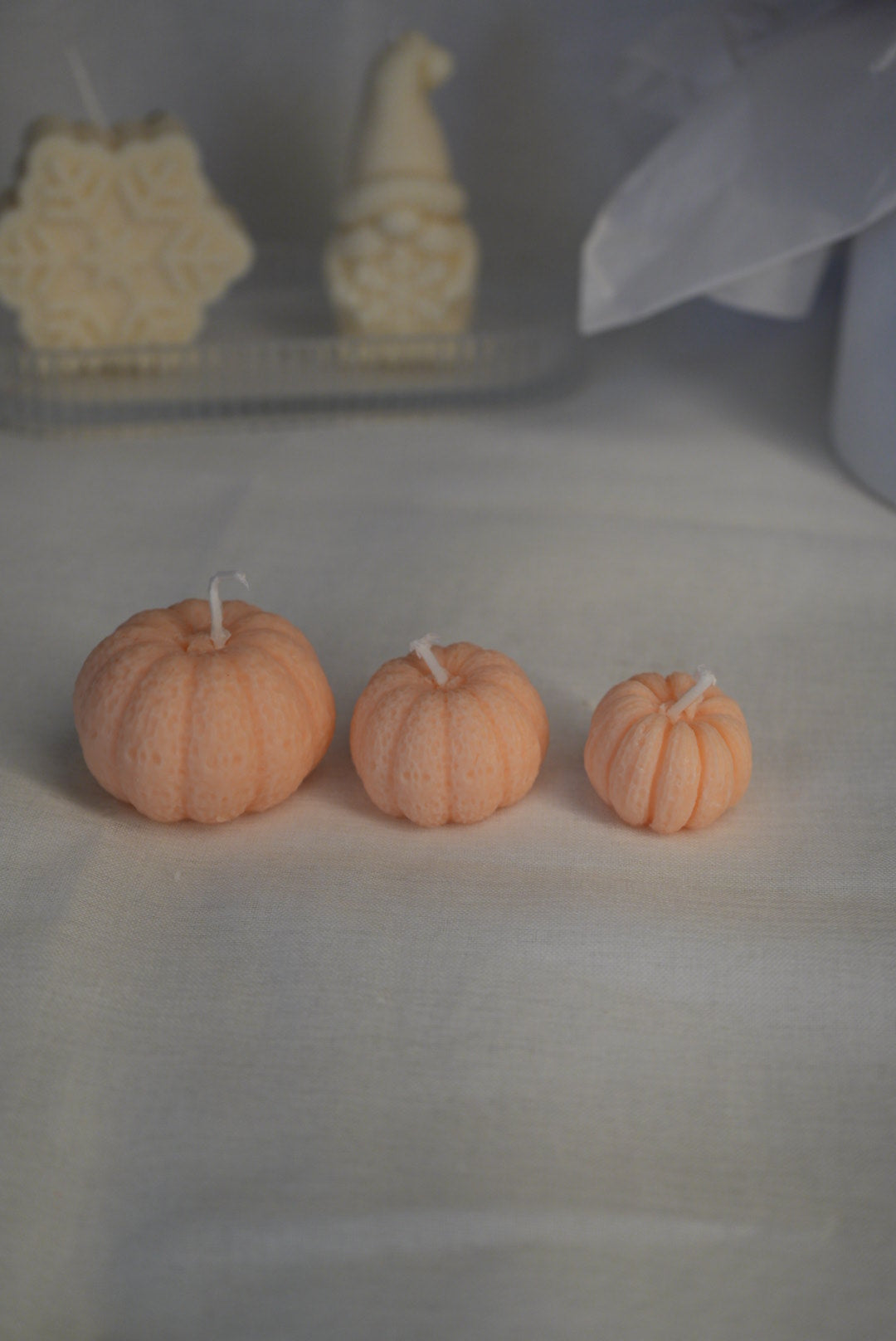 3er Set Kürbis-Kerzen‘🕯️