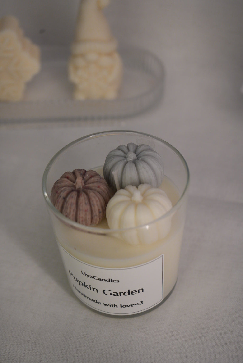 Pumpkin Garden Kerze‘🤍