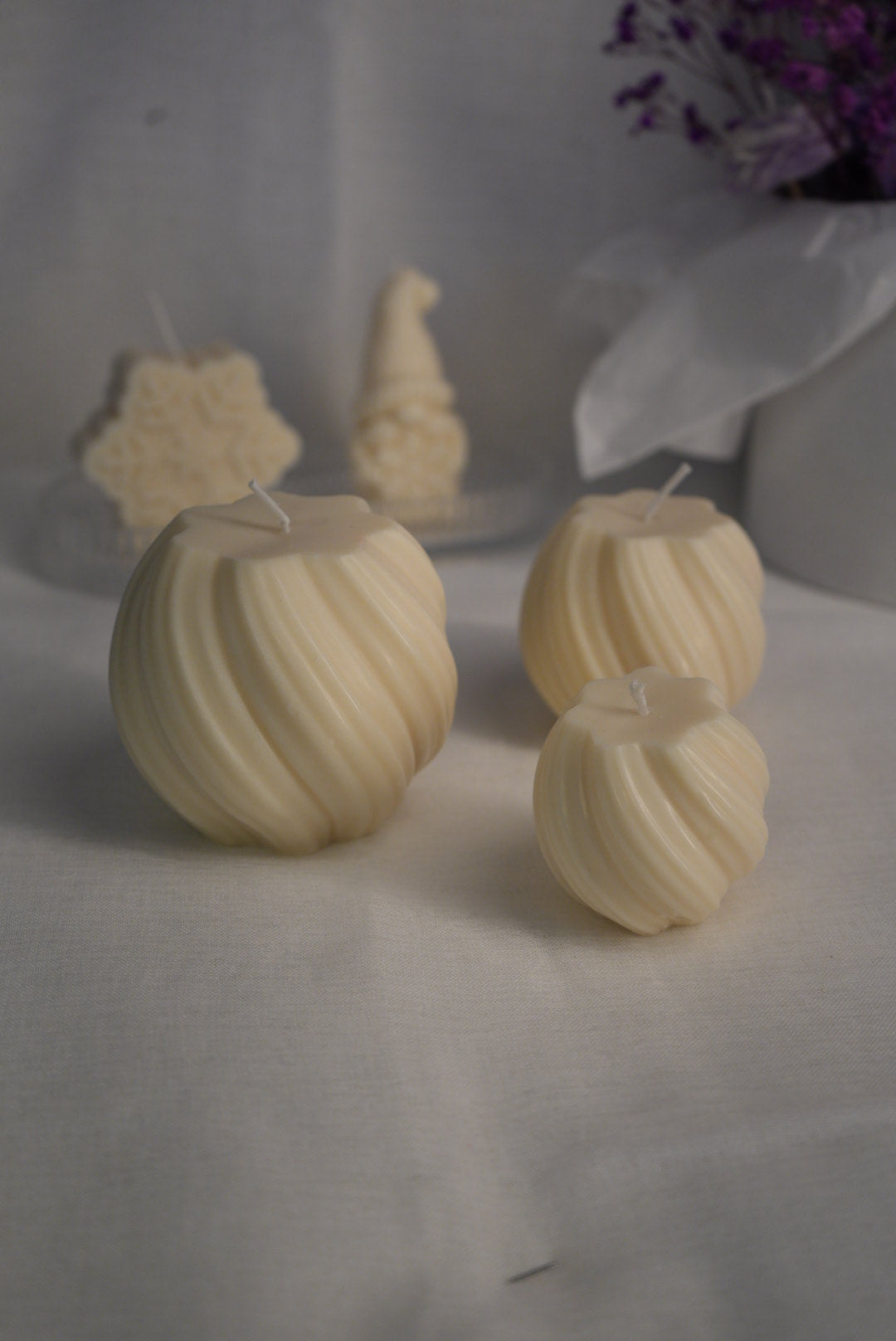 3er Set Swirl Kerze‘🕯️