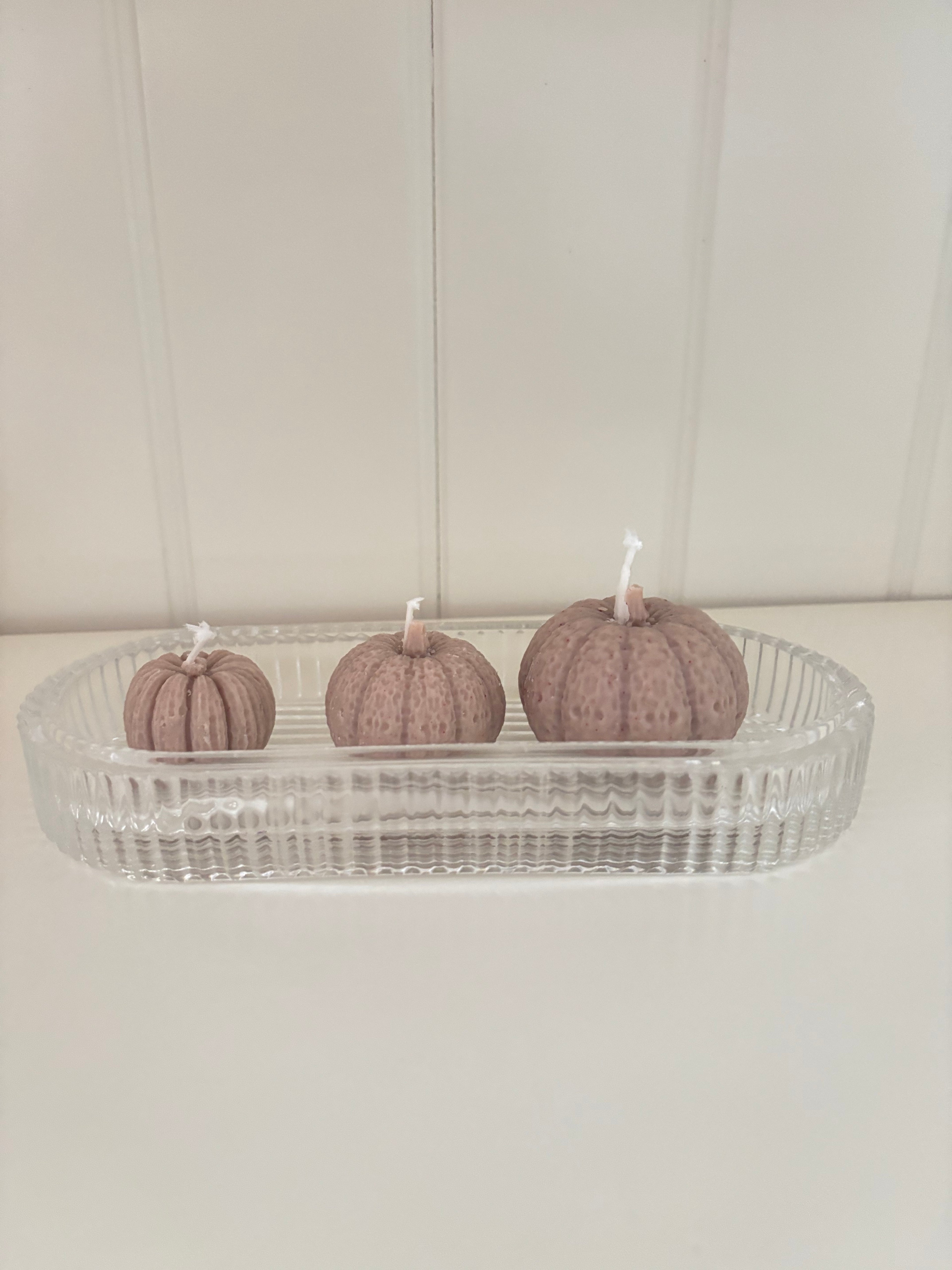 3er Set Kürbis-Kerzen‘🕯️