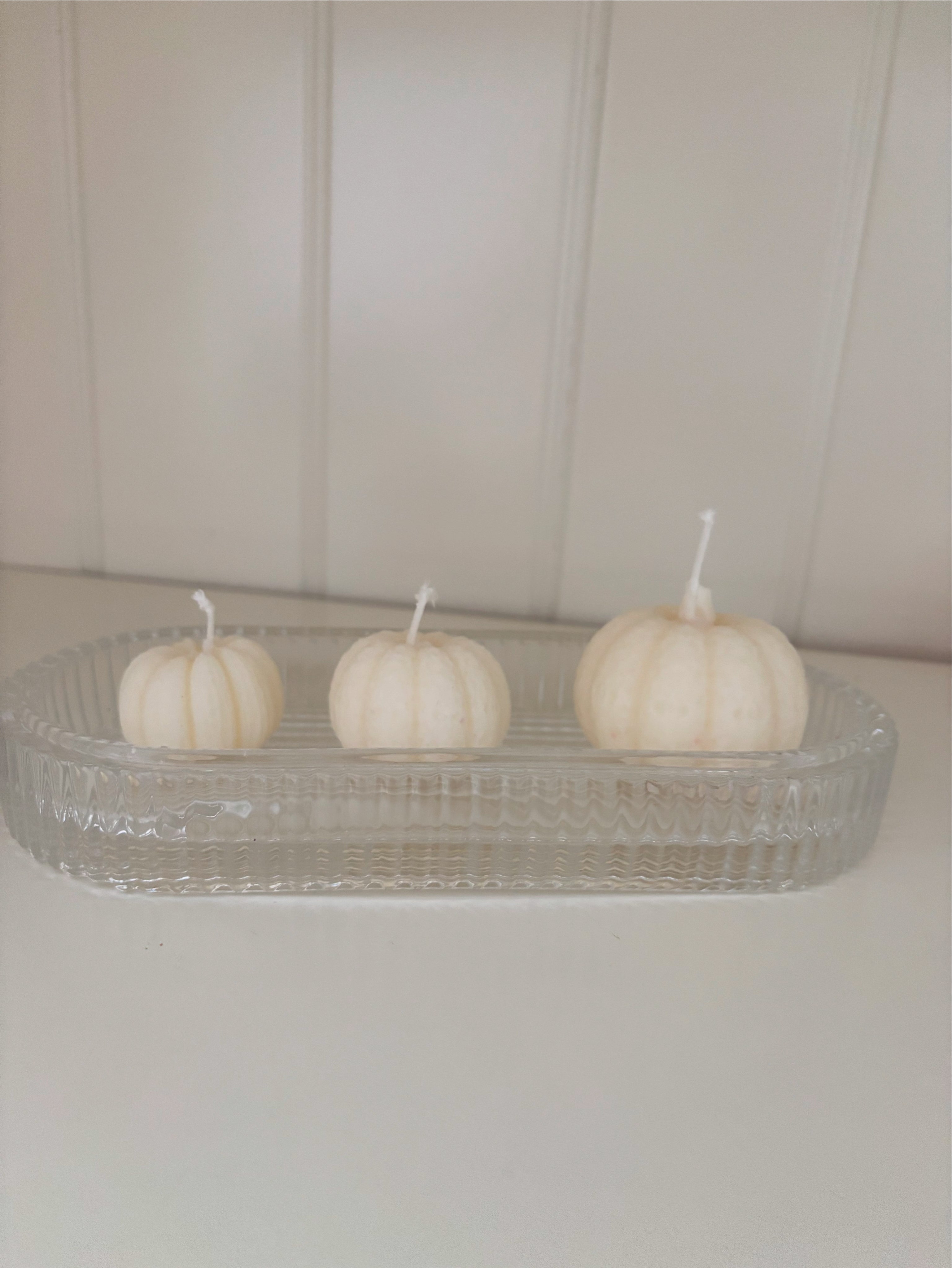 3er Set Kürbis-Kerzen‘🕯️