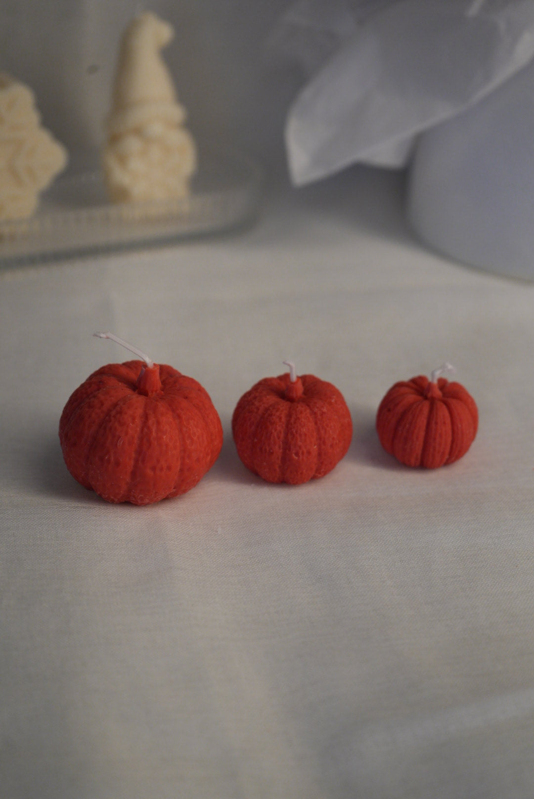 3er Set Kürbis-Kerzen‘🕯️