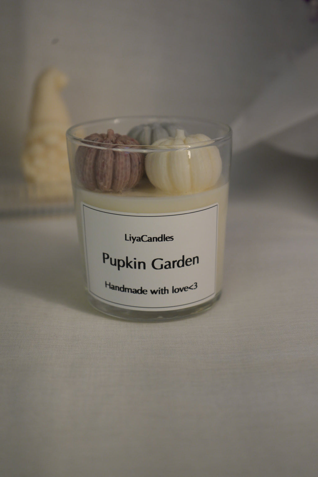 Pumpkin Garden Kerze‘🤍