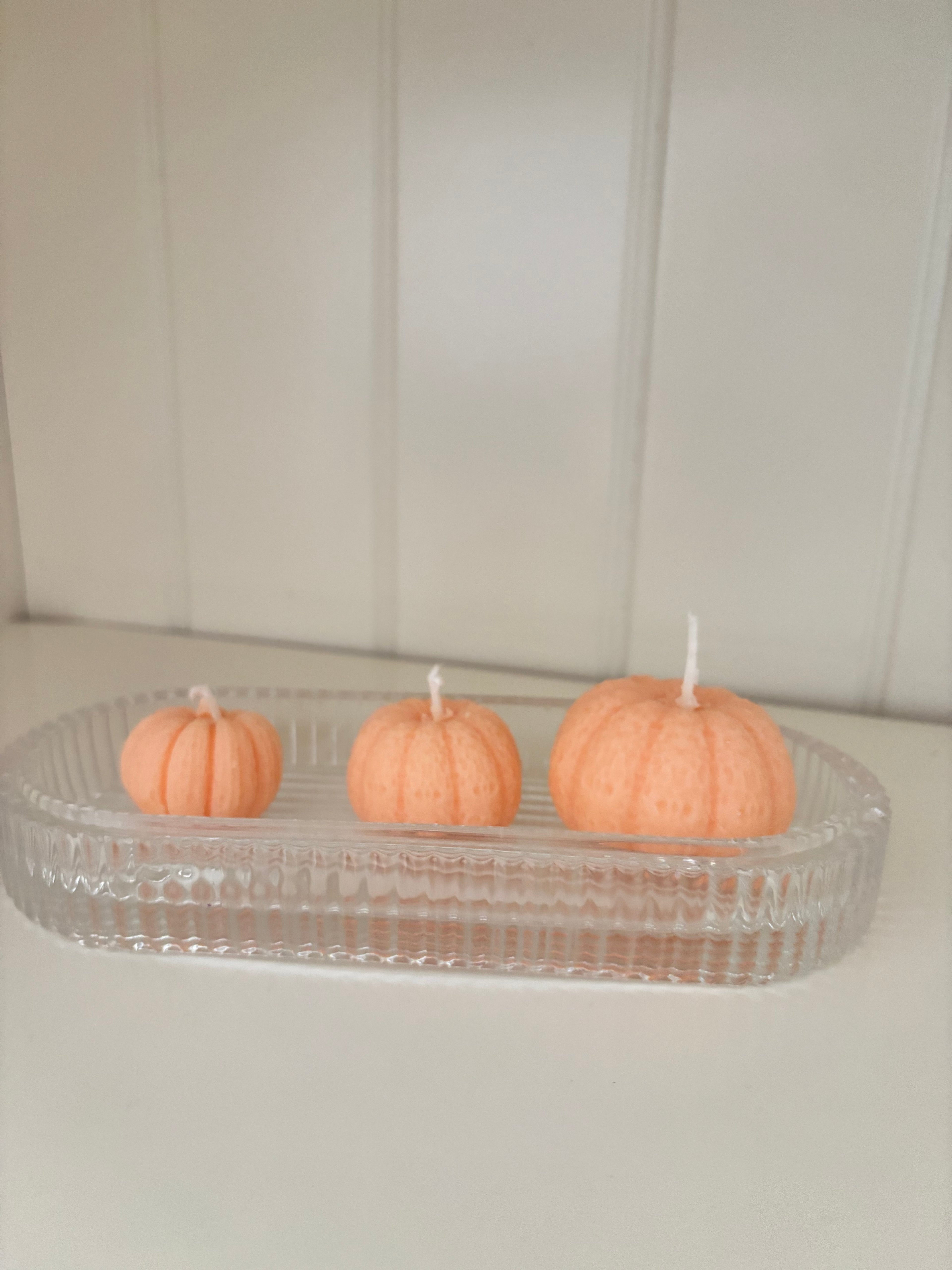 3er Set Kürbis-Kerzen‘🕯️